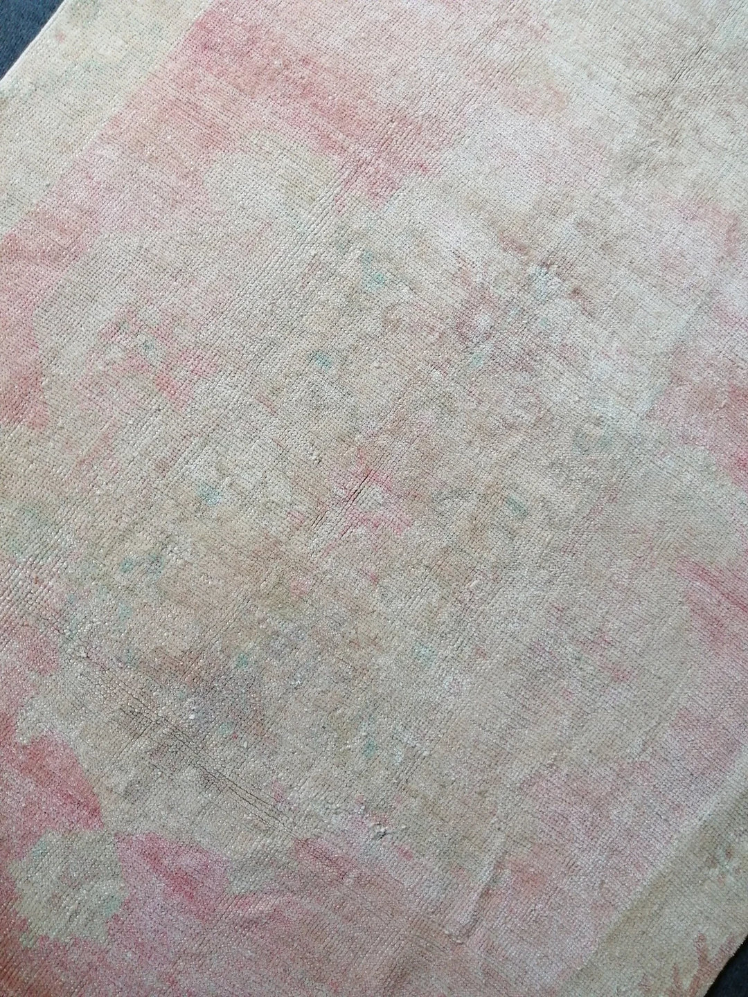 Beige Turkish Runner Rug 4' 4" x 12' Hand-Knotted | No. WR92577