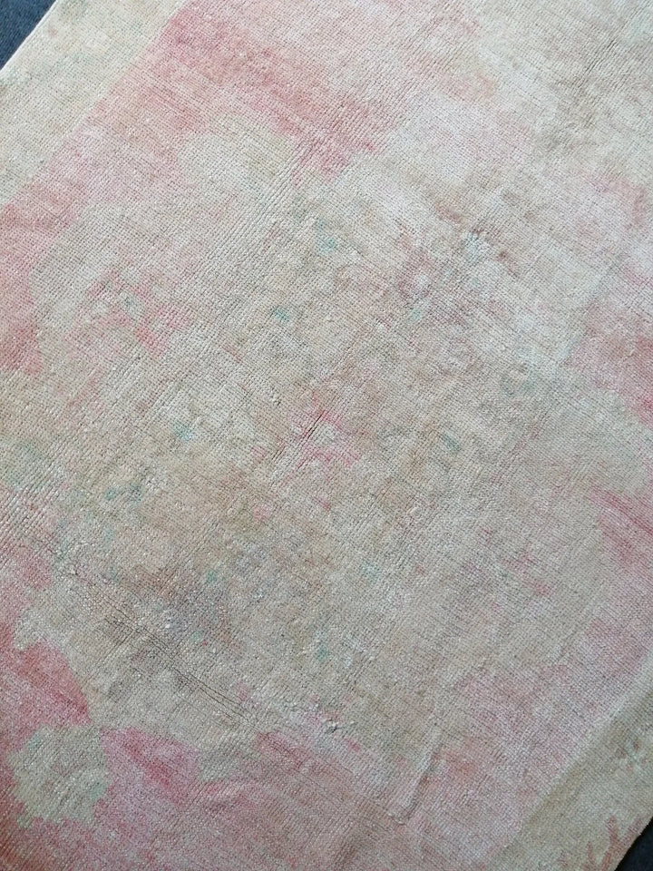 Beige Turkish Runner Rug 4' 4" x 12' Hand-Knotted | No. WR92577