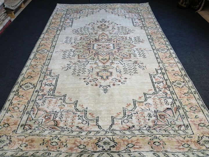Green Turkish Runner Rug 6' 2" x 10' Hand-Knotted | No. WR92841