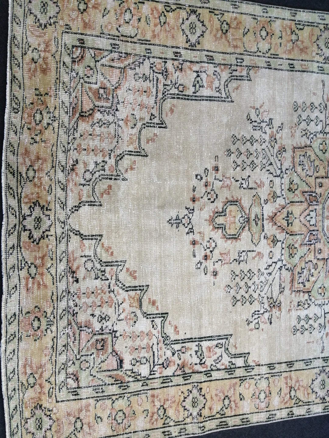 Green Turkish Runner Rug 6' 2" x 10' Hand-Knotted | No. WR92841