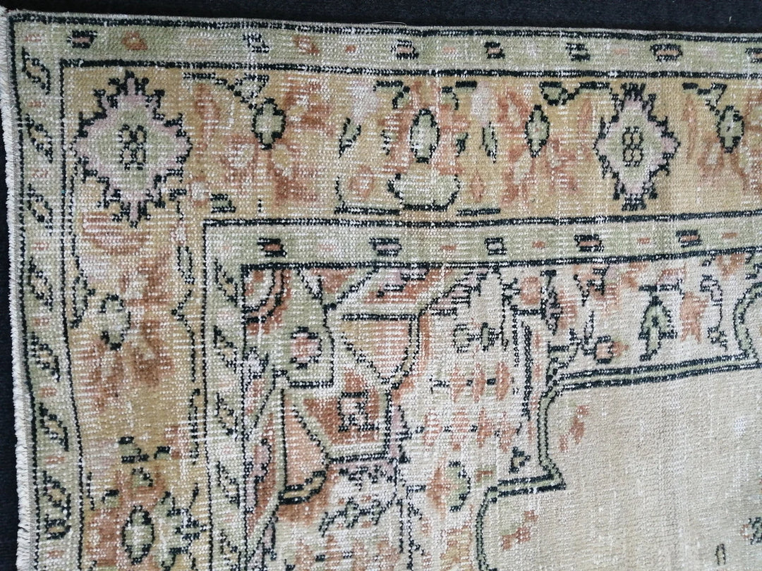 Green Turkish Runner Rug 6' 2" x 10' Hand-Knotted | No. WR92841