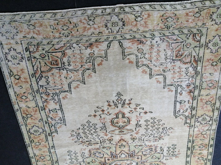 Green Turkish Runner Rug 6' 2" x 10' Hand-Knotted | No. WR92841