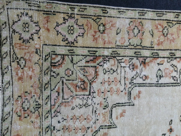 Green Turkish Runner Rug 6' 2" x 10' Hand-Knotted | No. WR92841
