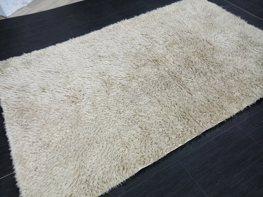 Tan Turkish Vintage Rug 5' x 7' 11" Hand-Knotted | No. WR92892