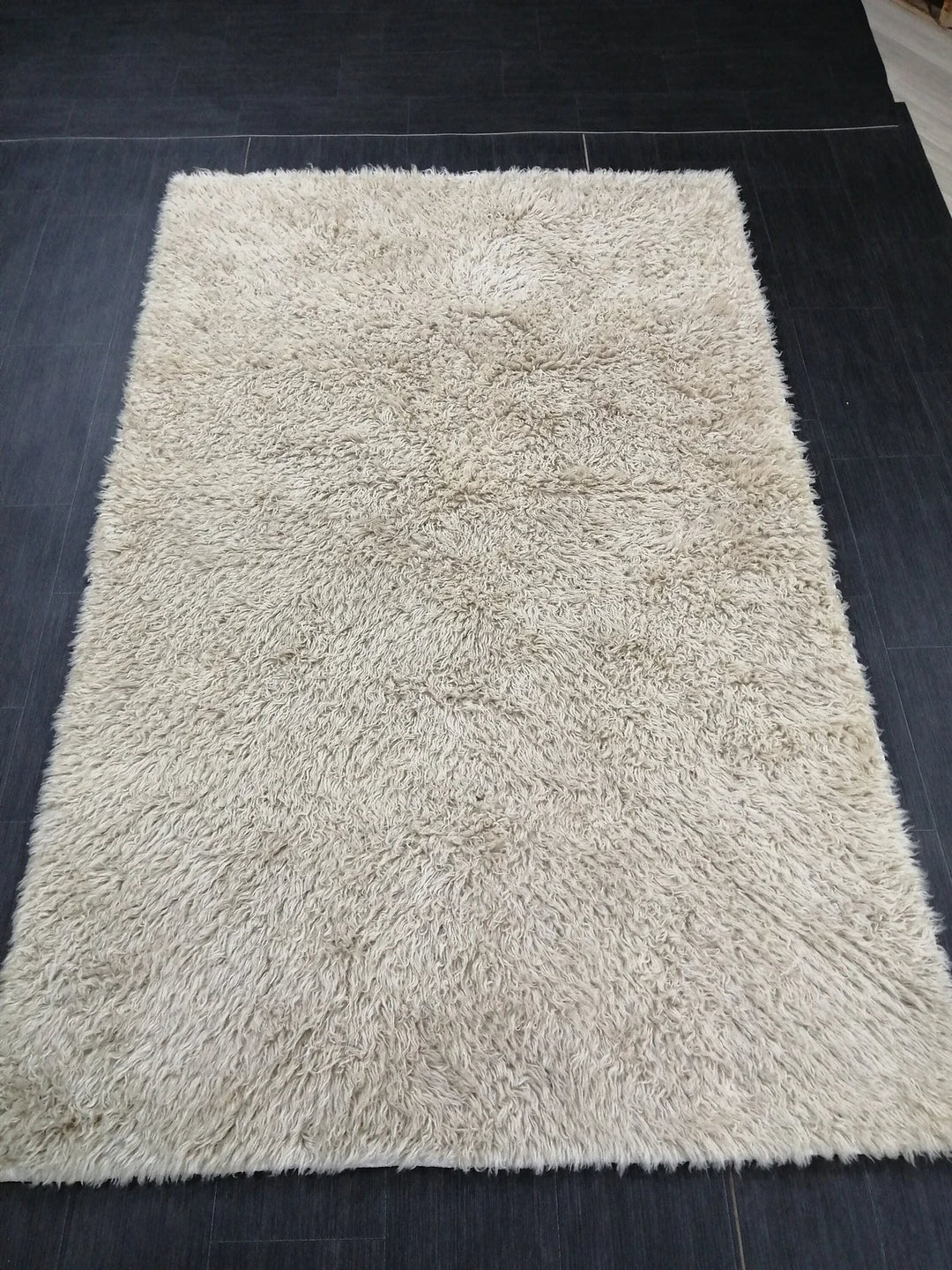 Tan Turkish Vintage Rug 5' x 7' 11" Hand-Knotted | No. WR92892