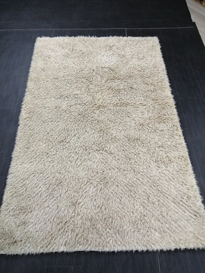 Tan Turkish Vintage Rug 5' x 7' 11" Hand-Knotted | No. WR92892