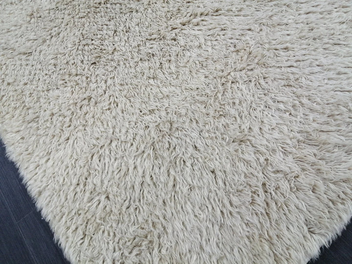 Tan Turkish Vintage Rug 5' x 7' 11" Hand-Knotted | No. WR92892