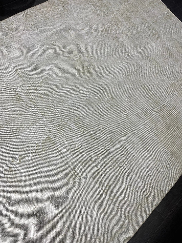 Beige Turkish Runner Rug 6' 4" x 8' 6" Hand-Knotted | No. WR93049