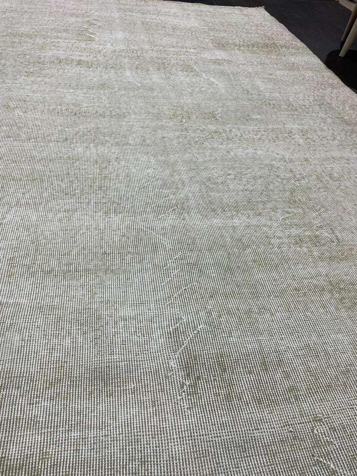 Beige Turkish Runner Rug 6' 4" x 8' 6" Hand-Knotted | No. WR93049