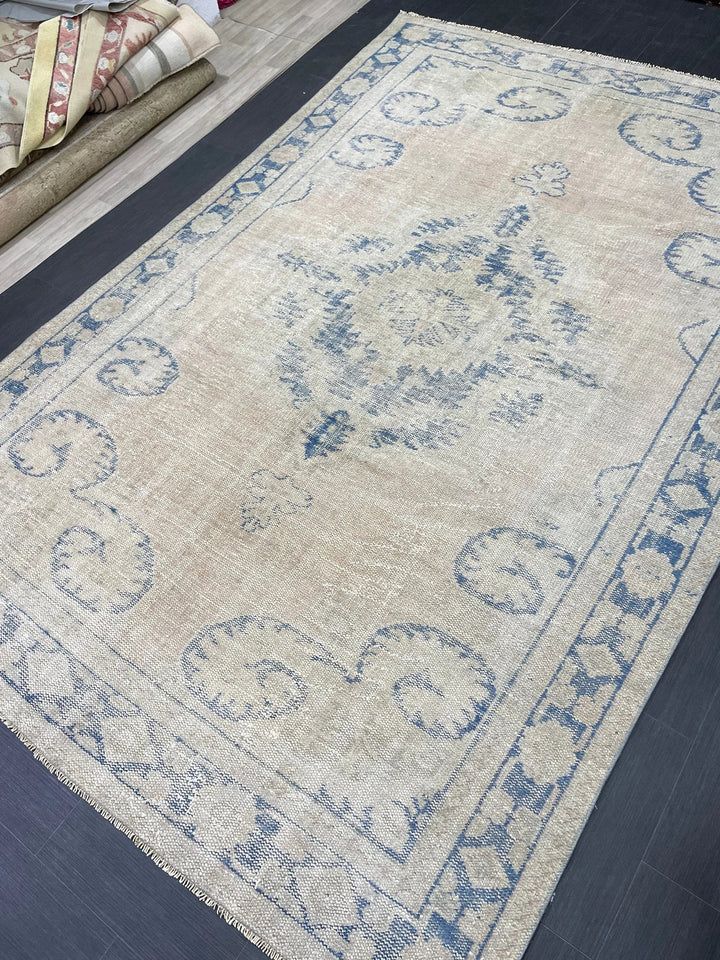 Rust Turkish Runner Rug 7' 6" x 11' 4" Hand-Knotted | No. WR93546