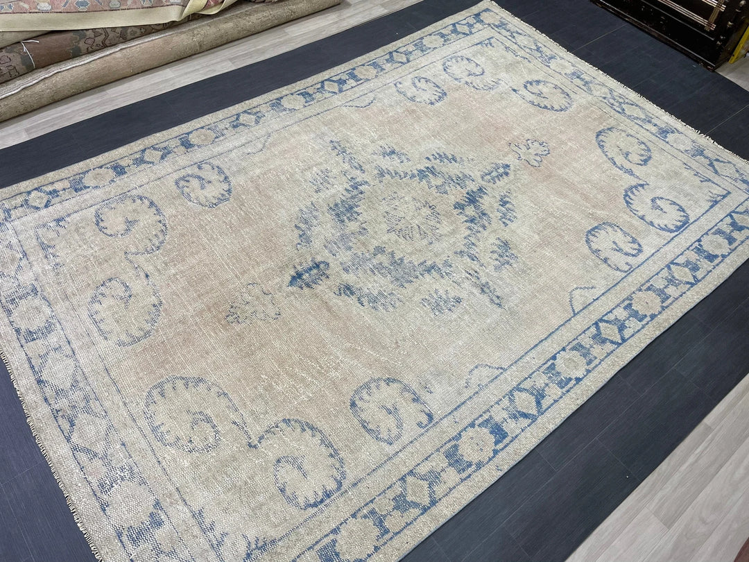Rust Turkish Runner Rug 7' 6" x 11' 4" Hand-Knotted | No. WR93546