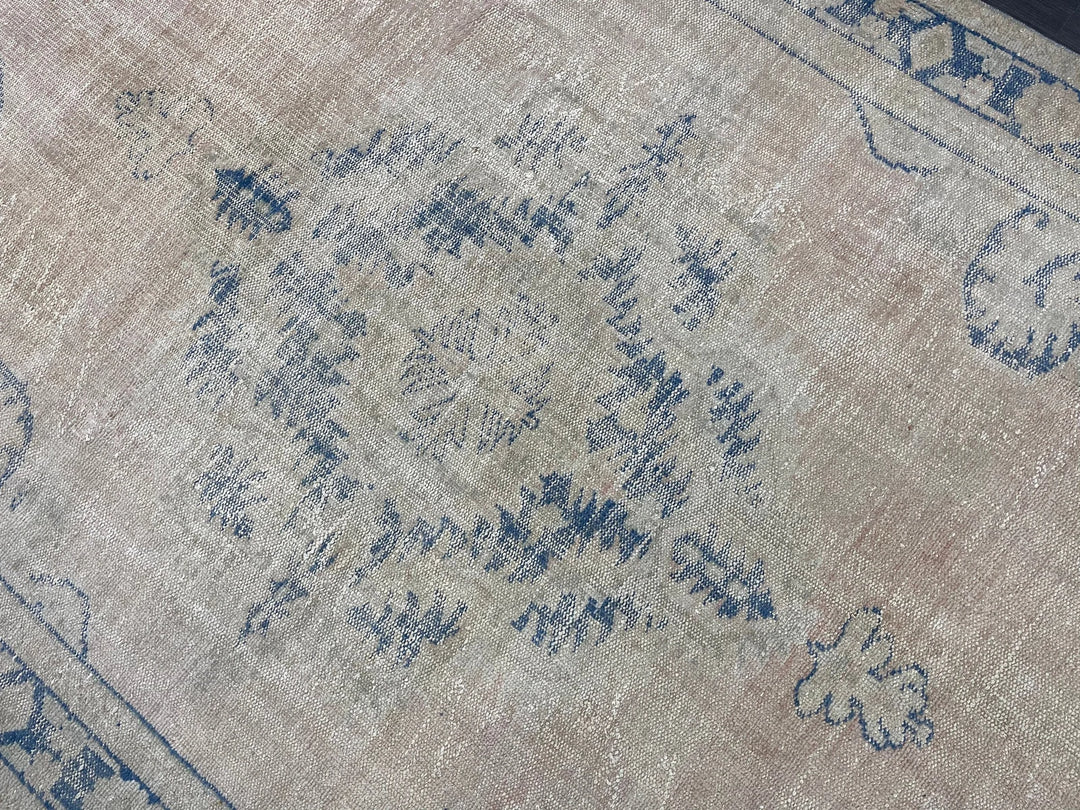 Rust Turkish Runner Rug 7' 6" x 11' 4" Hand-Knotted | No. WR93546