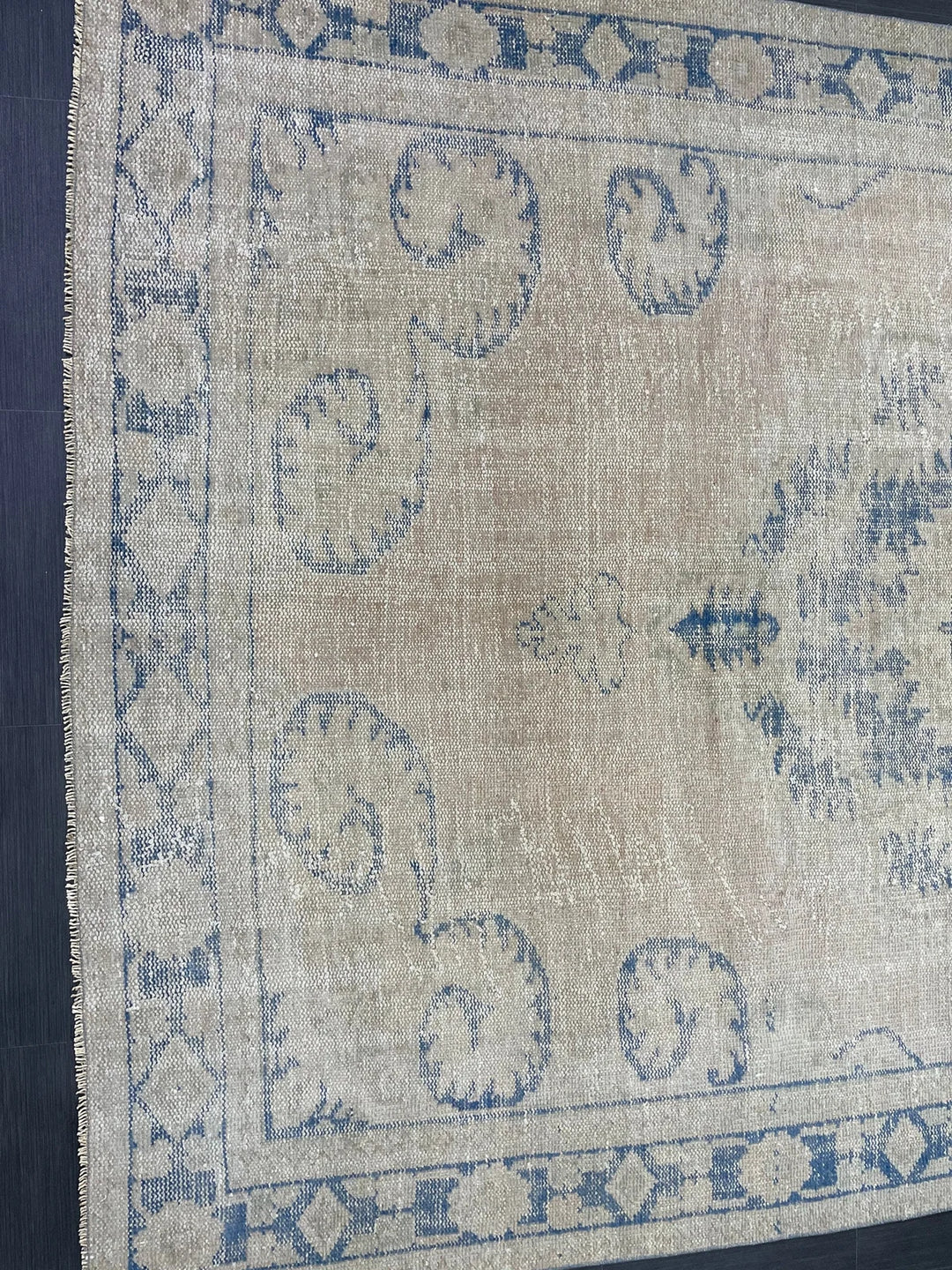 Rust Turkish Runner Rug 7' 6" x 11' 4" Hand-Knotted | No. WR93546