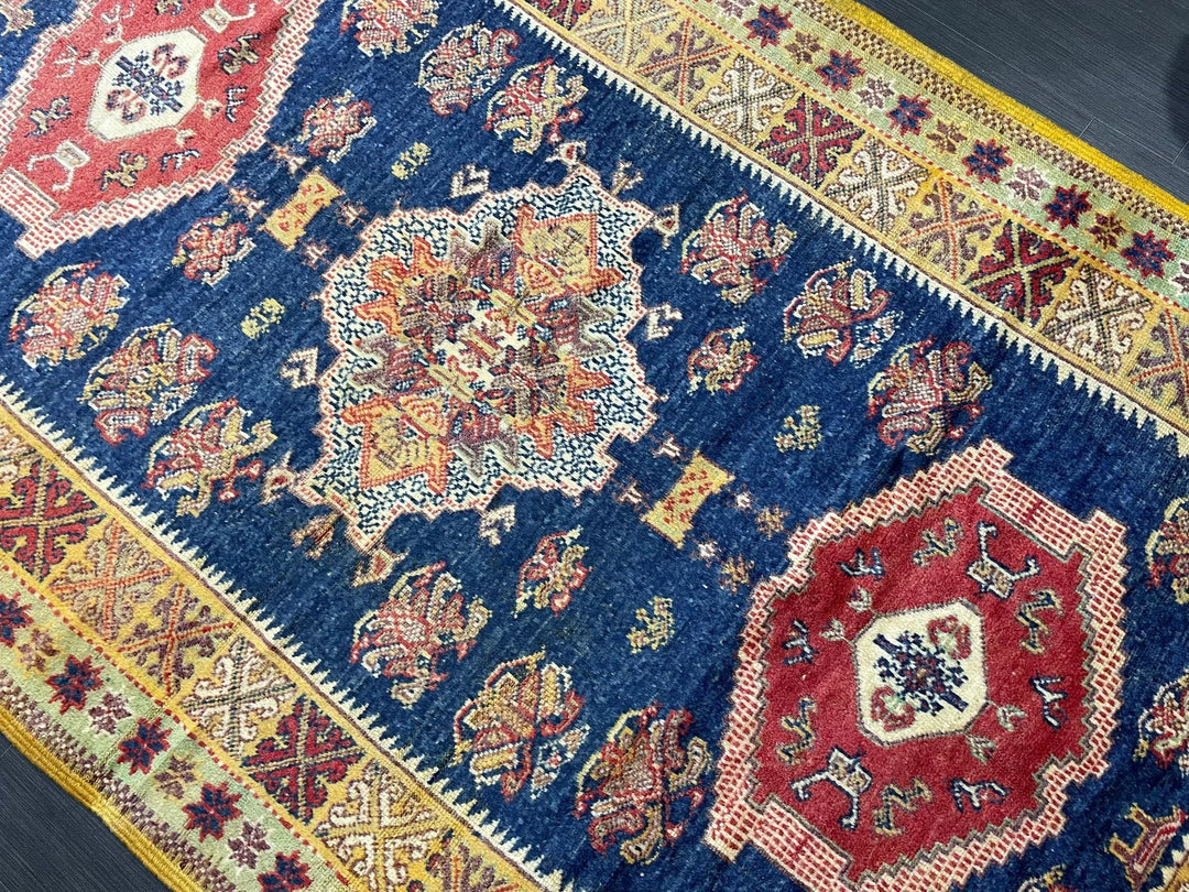 Blue Turkish Oushak Rug 4' 11" x 8' 3" Hand-Knotted | No. WR94294