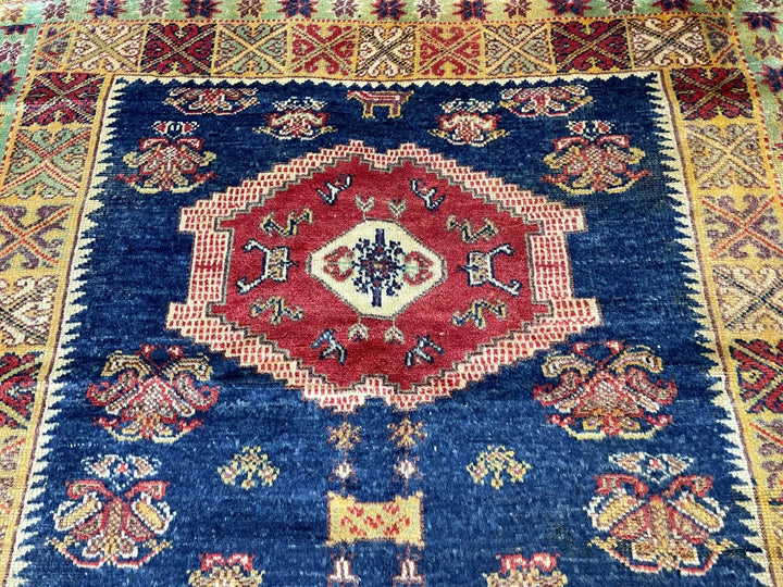 Blue Turkish Oushak Rug 4' 11" x 8' 3" Hand-Knotted | No. WR94294