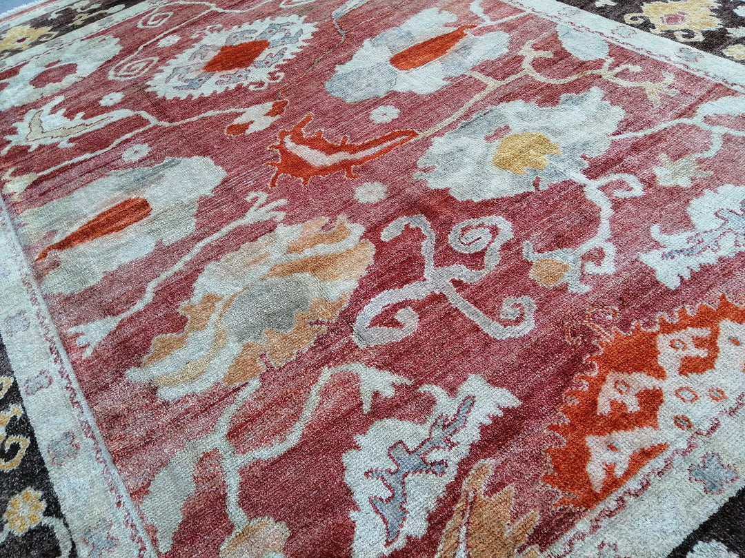 Turkish Oushak Rug 9' x 11' 8" Hand-Knotted | No. WR94433