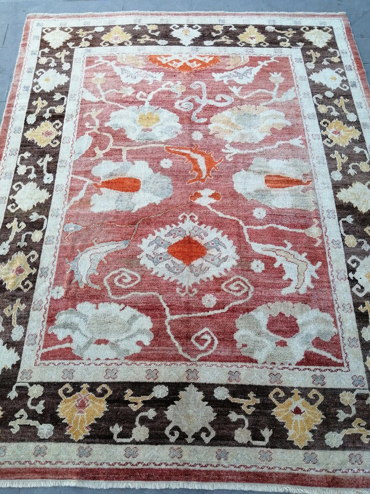Turkish Oushak Rug 9' x 11' 8" Hand-Knotted | No. WR94433
