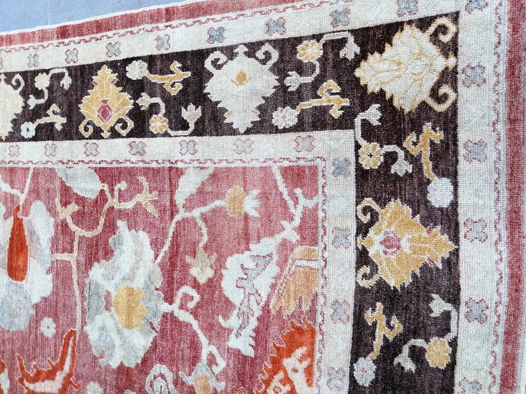 Turkish Oushak Rug 9' x 11' 8" Hand-Knotted | No. WR94433