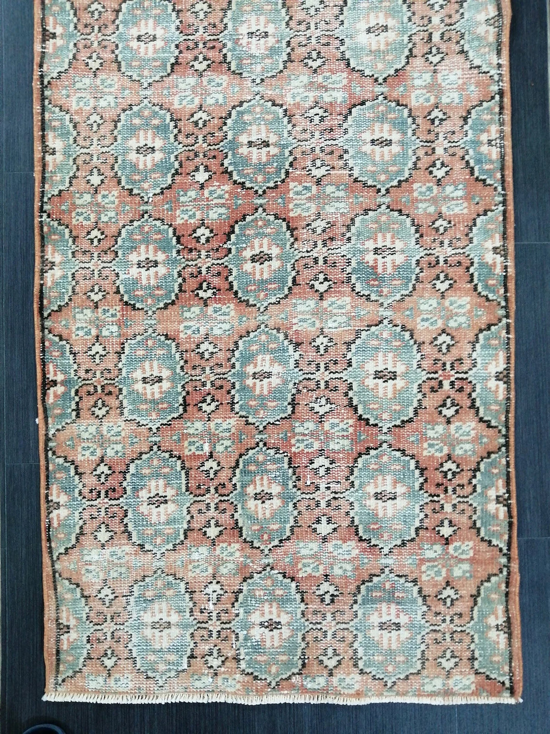 Beige Turkish Runner Rug 2' 9" x 9' 5" Hand-Knotted | No. WR94652
