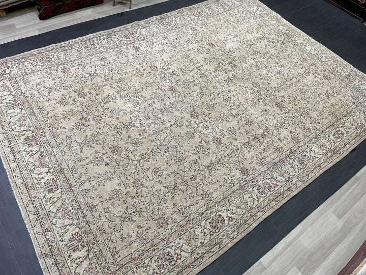Pink Turkish Runner Rug 8' 2" x 11' 4" Hand-Knotted | No. WR95145