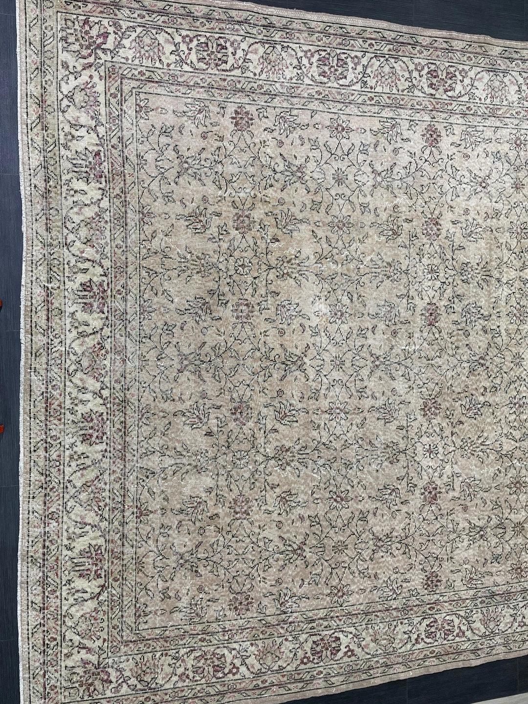Pink Turkish Runner Rug 8' 2" x 11' 4" Hand-Knotted | No. WR95145