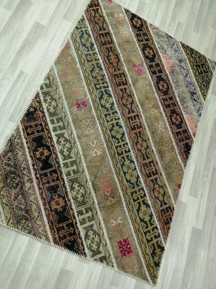 Rust Turkish Runner Rug 5' x 7' 9" Hand-Knotted | No. WR95270