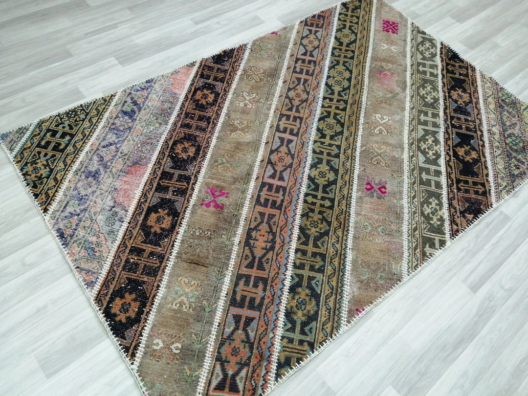 Rust Turkish Runner Rug 5' x 7' 9" Hand-Knotted | No. WR95270