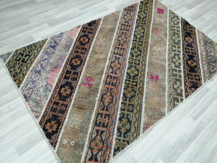 Rust Turkish Runner Rug 5' x 7' 9" Hand-Knotted | No. WR95270