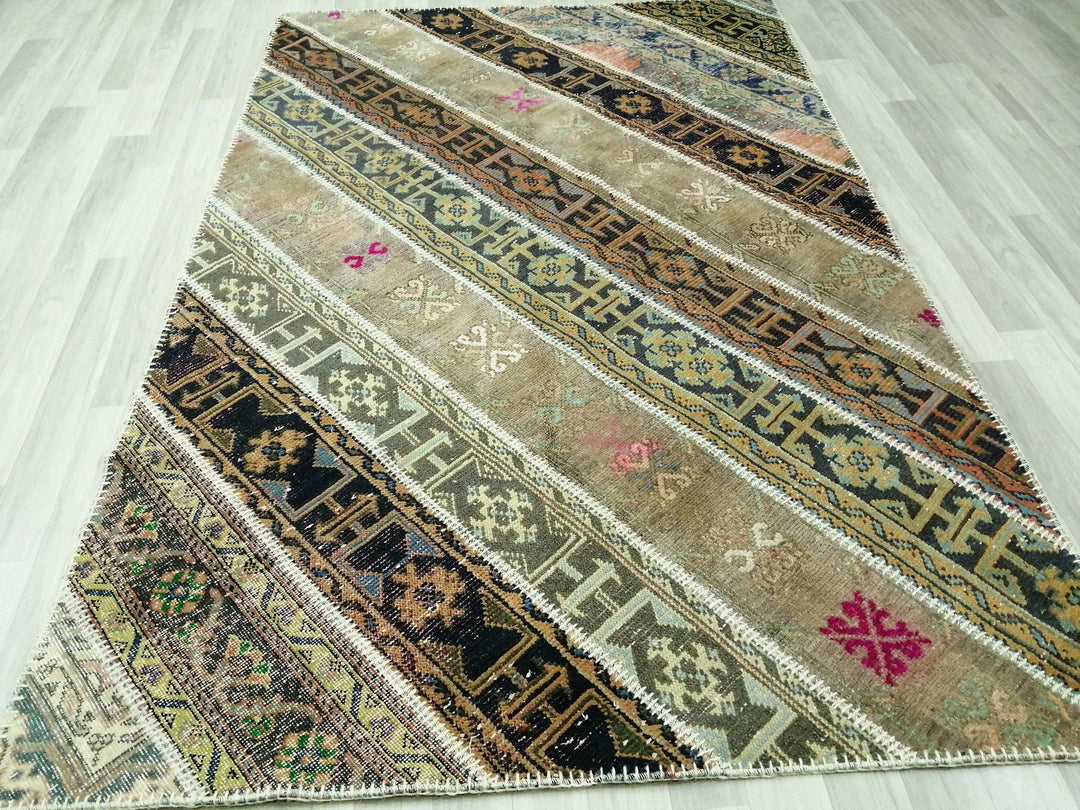 Rust Turkish Runner Rug 5' x 7' 9" Hand-Knotted | No. WR95270