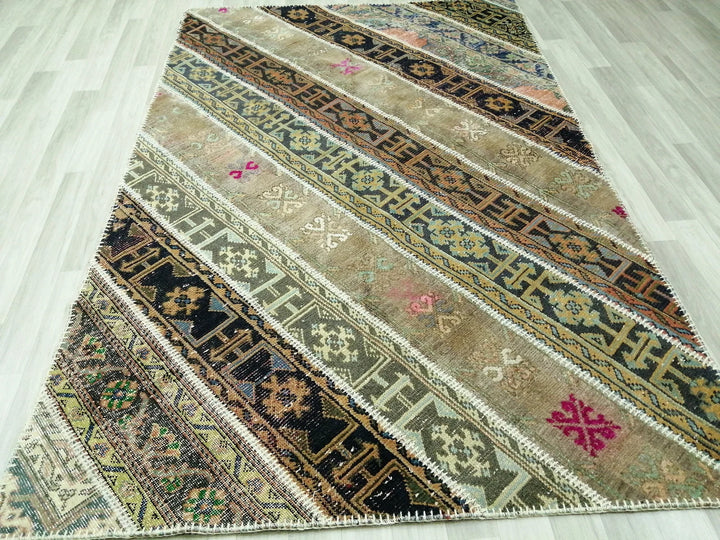 Rust Turkish Runner Rug 5' x 7' 9" Hand-Knotted | No. WR95270