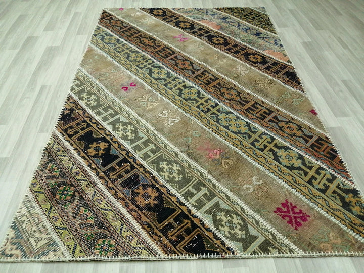 Rust Turkish Runner Rug 5' x 7' 9" Hand-Knotted | No. WR95270