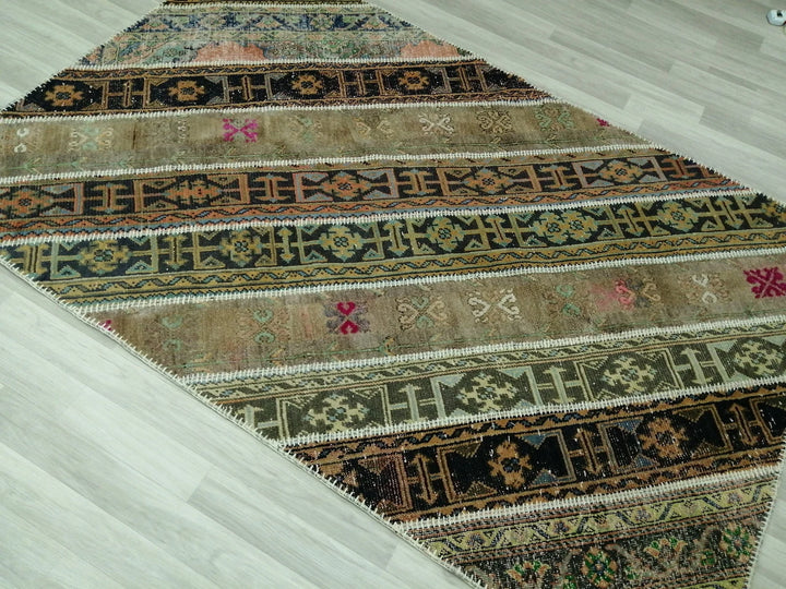 Rust Turkish Runner Rug 5' x 7' 9" Hand-Knotted | No. WR95270