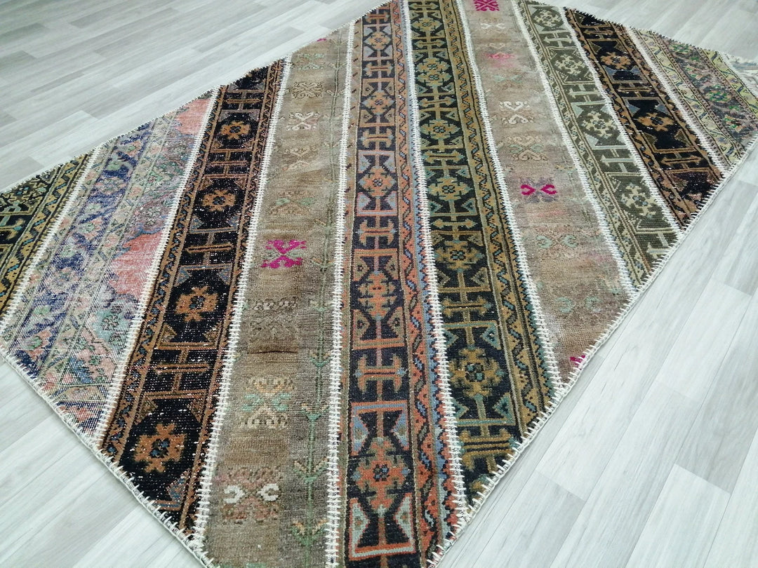 Rust Turkish Runner Rug 5' x 7' 9" Hand-Knotted | No. WR95270