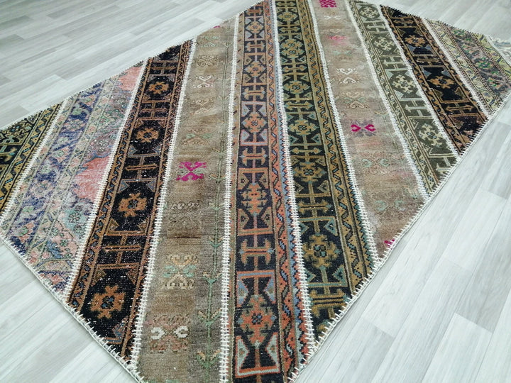 Rust Turkish Runner Rug 5' x 7' 9" Hand-Knotted | No. WR95270