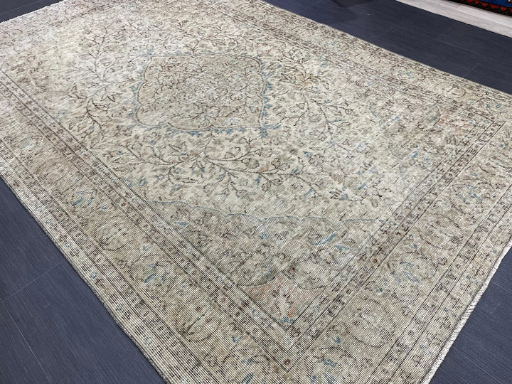 Rust Turkish Runner Rug 5' 7" x 8' 10" Hand-Knotted | No. WR95923