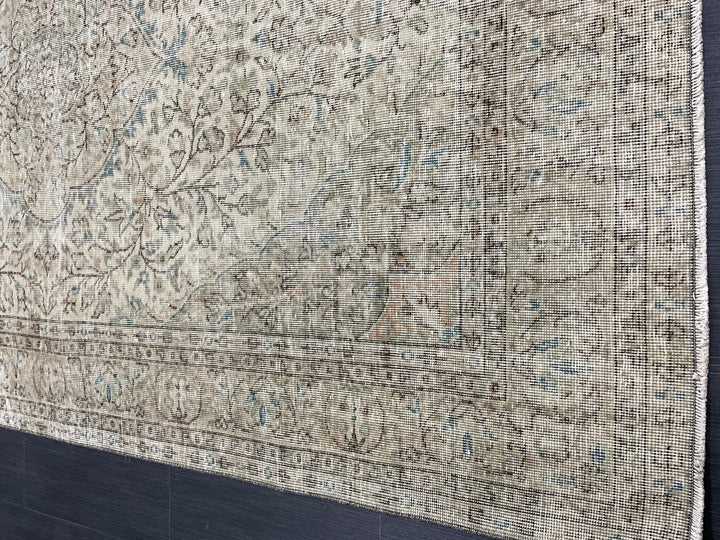 Rust Turkish Runner Rug 5' 7" x 8' 10" Hand-Knotted | No. WR95923