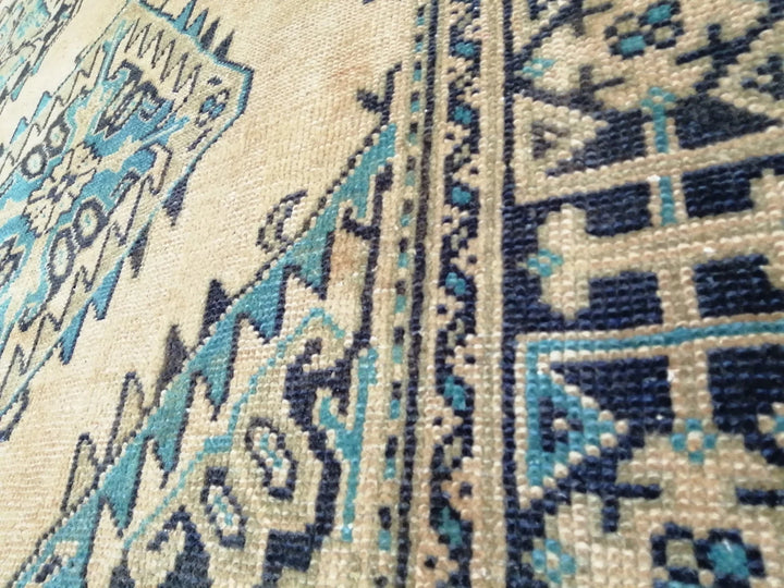 Blue Turkish Oushak Rug 7' 8" x 12' Hand-Knotted | No. WR96472