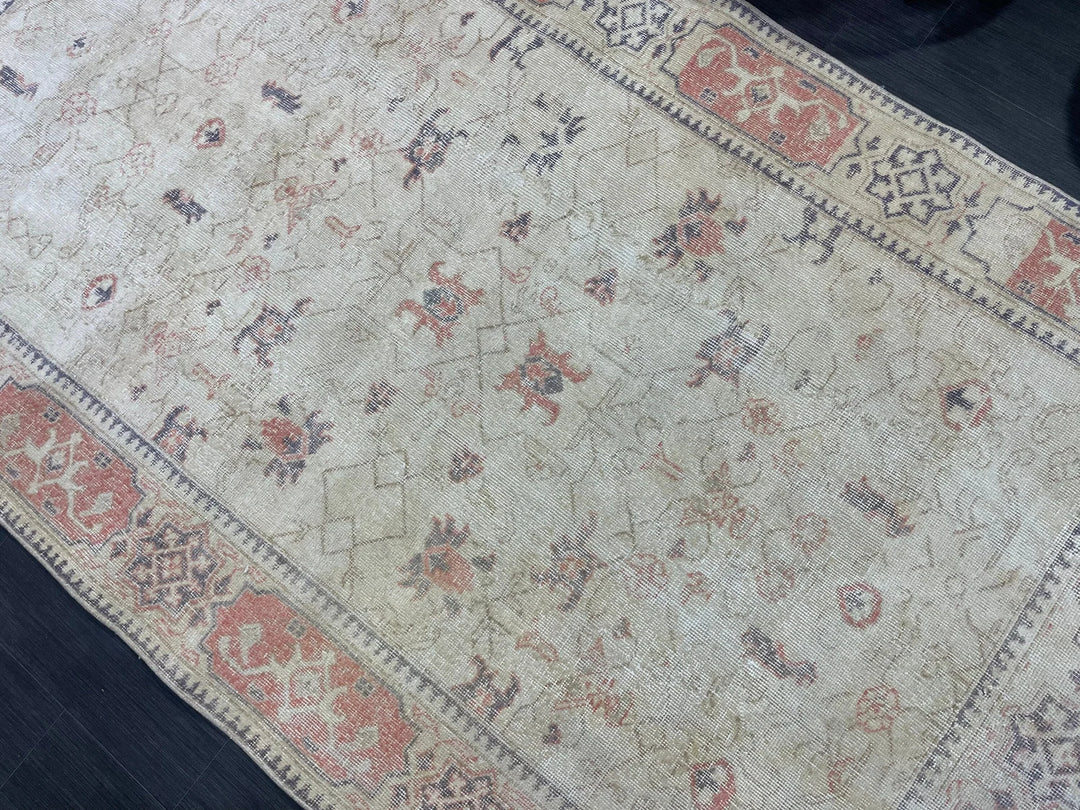 Rust Turkish Vintage Rug 4' 9" x 8' 5" Hand-Knotted | No. WR96569