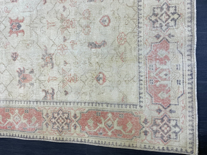 Rust Turkish Vintage Rug 4' 9" x 8' 5" Hand-Knotted | No. WR96569