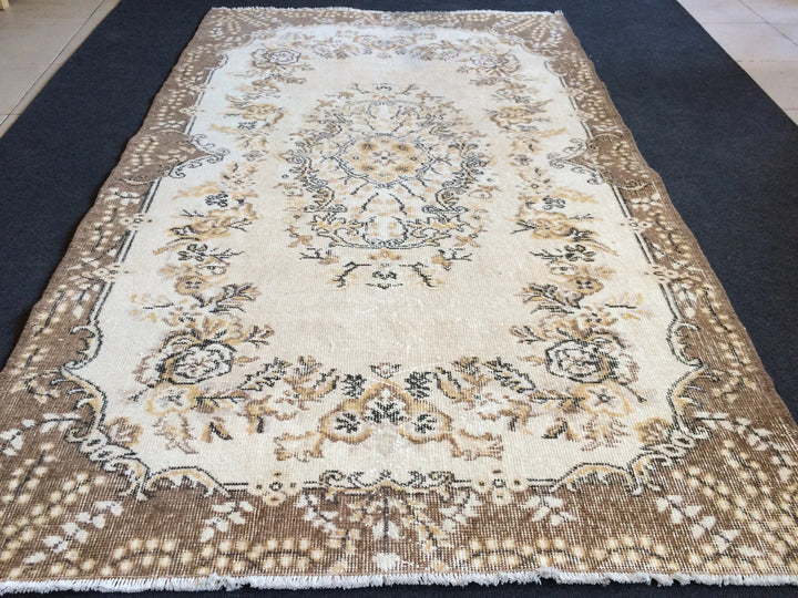 Rust Turkish Runner Rug 4' x 6' 11" Hand-Knotted | No. WR97346