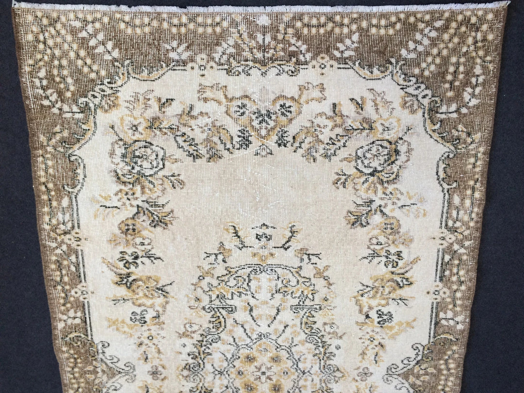 Rust Turkish Runner Rug 4' x 6' 11" Hand-Knotted | No. WR97346