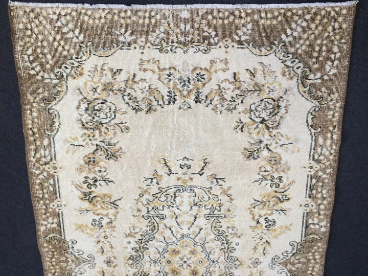 Rust Turkish Runner Rug 4' x 6' 11" Hand-Knotted | No. WR97346