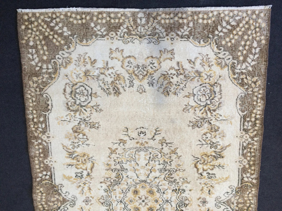 Rust Turkish Runner Rug 4' x 6' 11" Hand-Knotted | No. WR97346