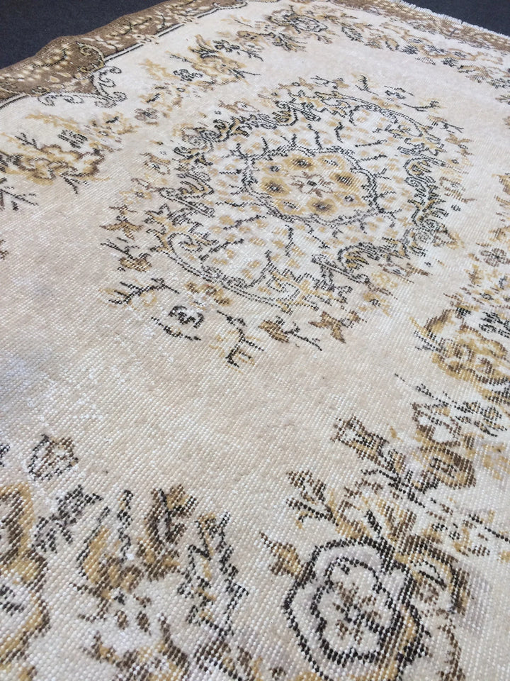 Rust Turkish Runner Rug 4' x 6' 11" Hand-Knotted | No. WR97346