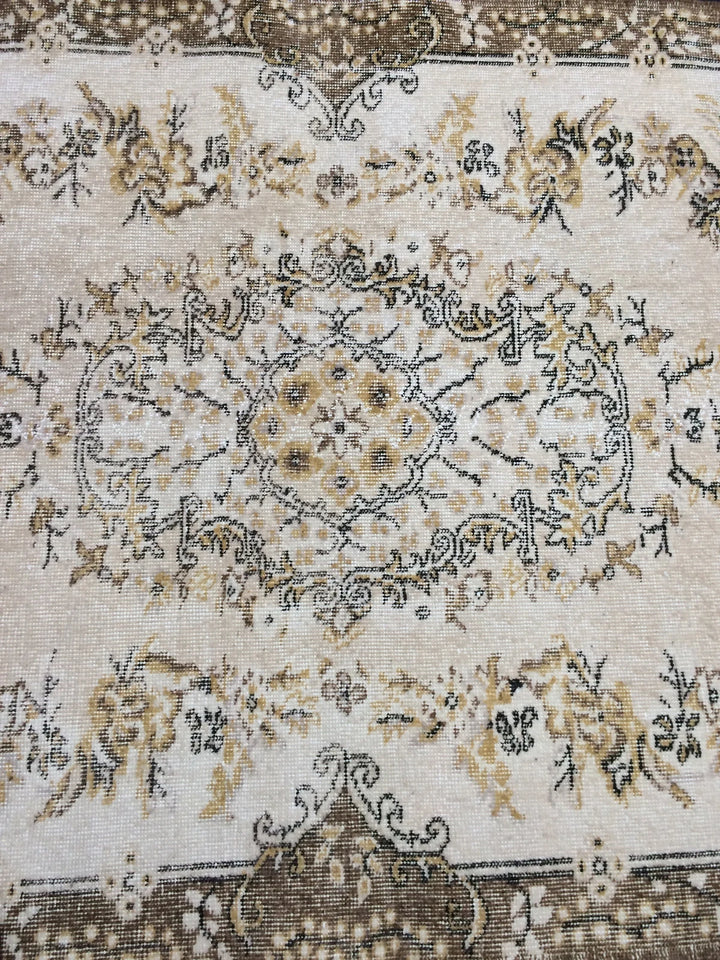 Rust Turkish Runner Rug 4' x 6' 11" Hand-Knotted | No. WR97346