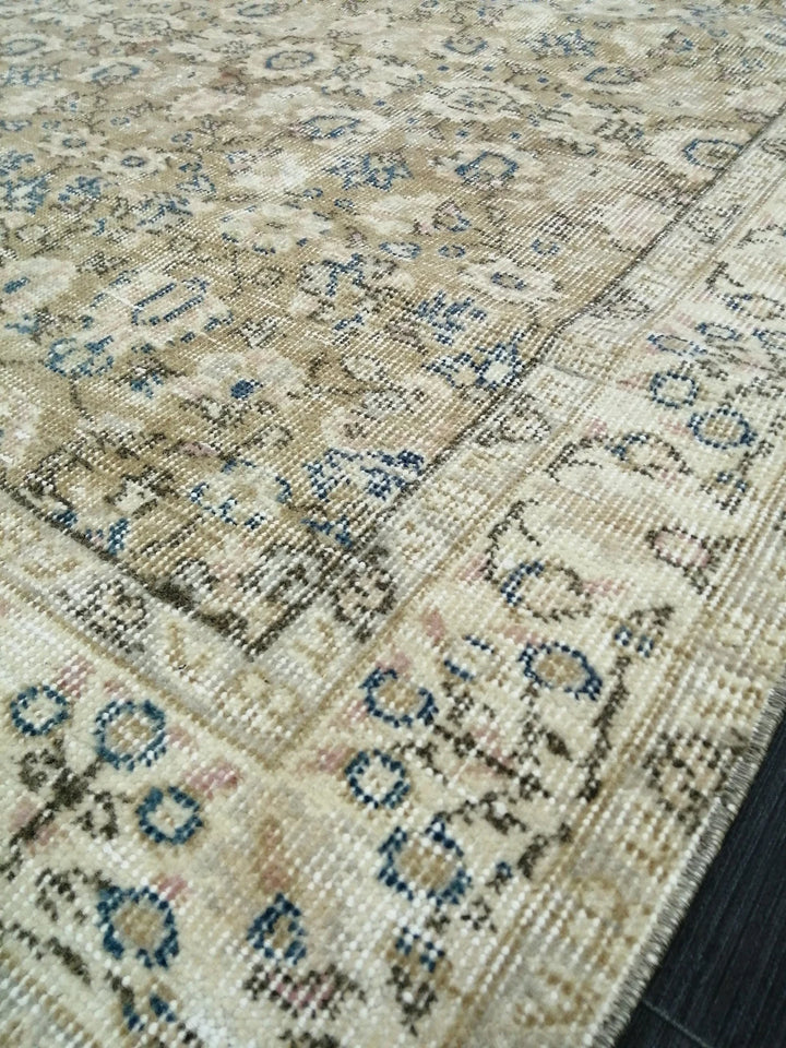 Tan Turkish Oushak Rug 3' 10" x 6' 11" Hand-Knotted | No. WR97447