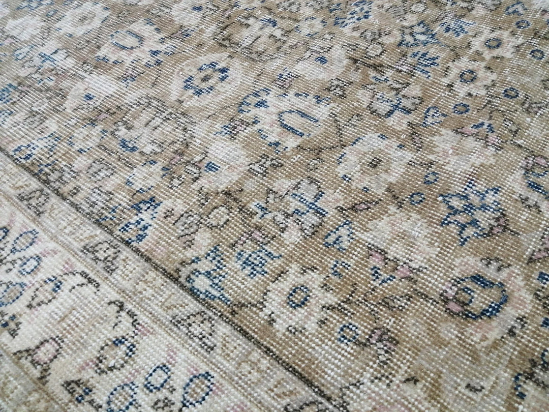 Tan Turkish Oushak Rug 3' 10" x 6' 11" Hand-Knotted | No. WR97447