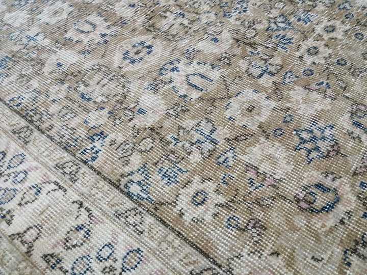 Tan Turkish Oushak Rug 3' 10" x 6' 11" Hand-Knotted | No. WR97447
