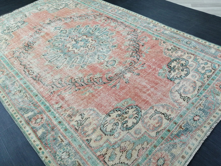 Rust Turkish Runner Rug 5' 9" x 9' 5" Hand-Knotted | No. WR97547