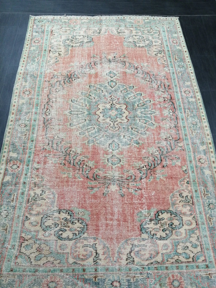 Rust Turkish Runner Rug 5' 9" x 9' 5" Hand-Knotted | No. WR97547